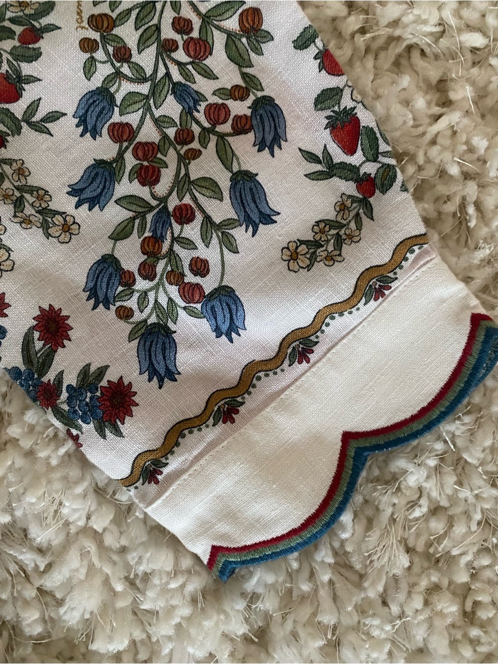 Farm Rio Fruit Beauty Puff Sleeve Belted Romper - Picture 8 of 10